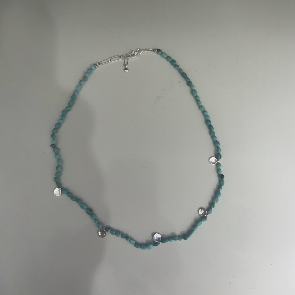 MONICA VINADER Rio Turquoise Bead Necklace - Picture 2 of 3